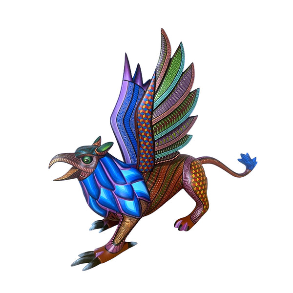 Nicolas Morales:  Mythical Griffin Woodcarving