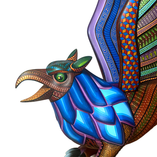 Nicolas Morales:  Mythical Griffin Woodcarving