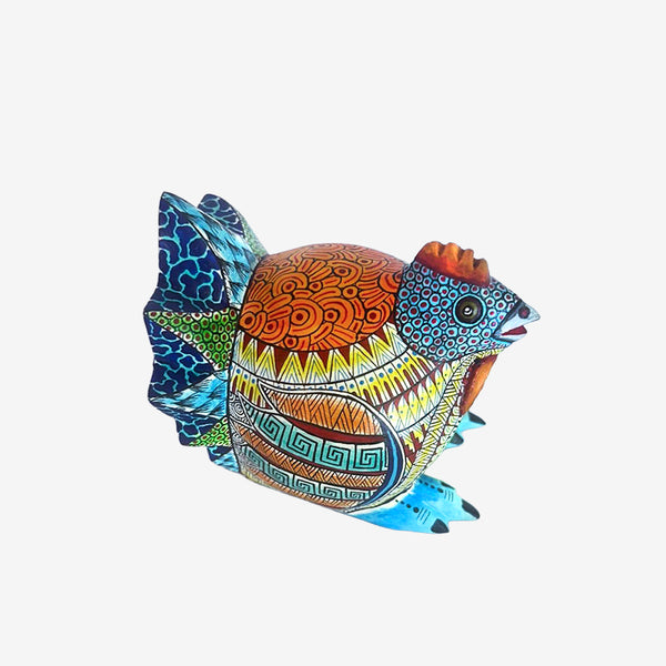 Nicolas Morales: Little Hen Woodcarving