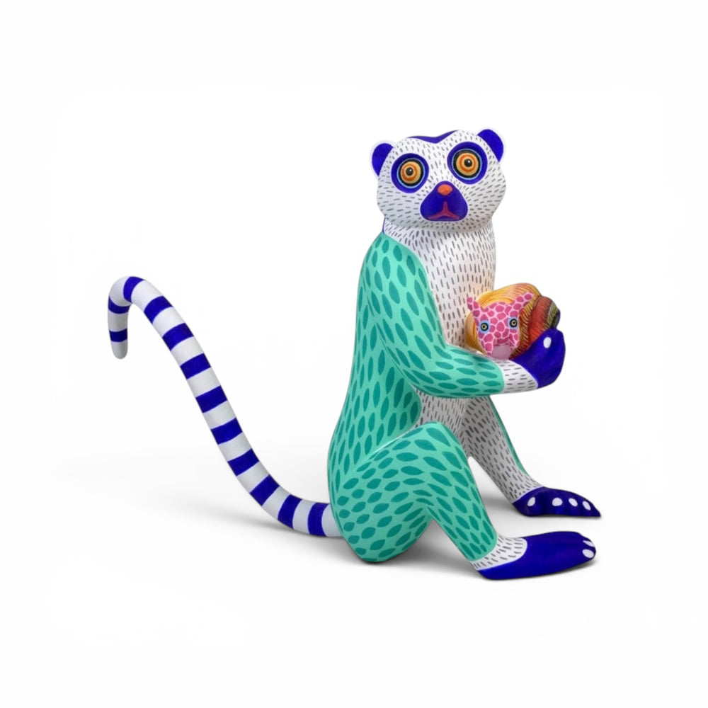 Luis Pablo: Lemur Alebrije with Snail Woodcarving