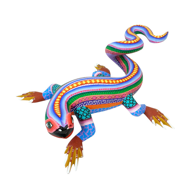 Oscar Carrillo: Lizard Wood Figurine