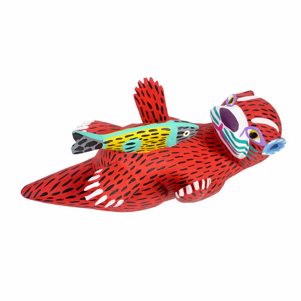 Armando Jimenez: Alebrije Otter with Fish