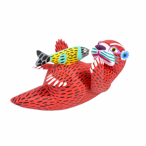 Armando Jimenez: Alebrije Otter with Fish