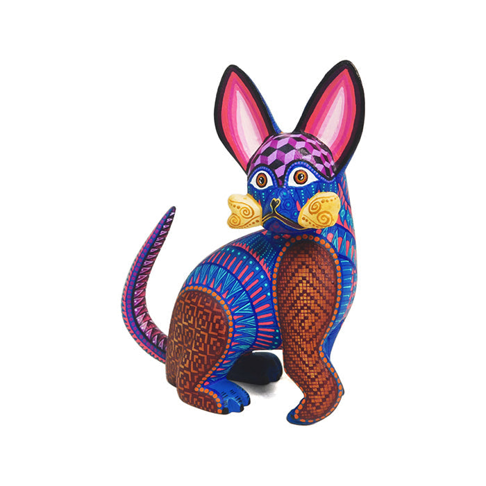 ON SALE Estefania Jimenez: Little Dog with Bone Woodcarving