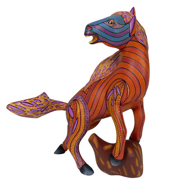 Pedro Carreno: Mustang  Woodcarving