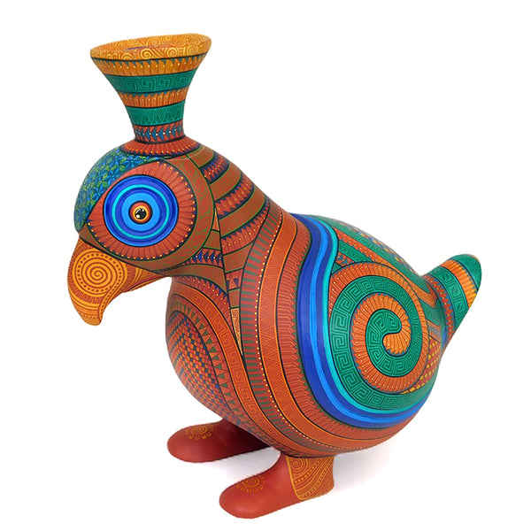 Pedro Carreno: Pre-Columbian Parrot Woodcarving