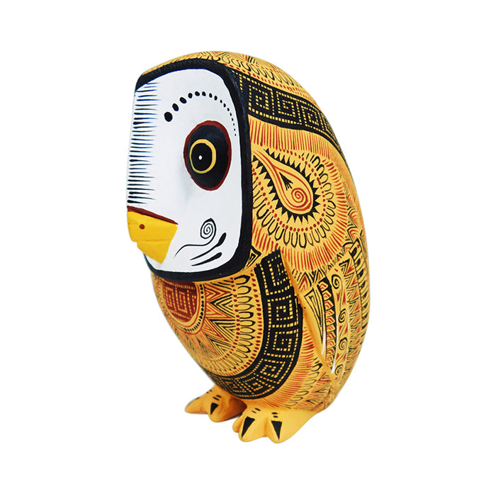 Rocio Fabian: Yellow Barn Owl Sculpture