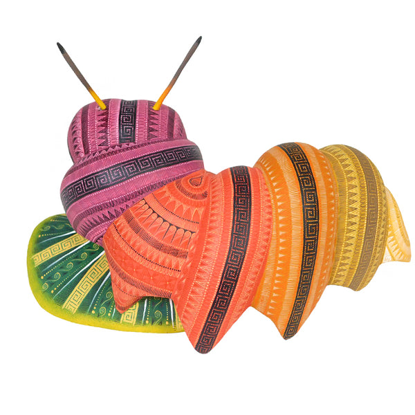 Rocio Fabian: Spectacular Caterpillar Woodcarving