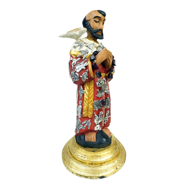 Milagros: St. Francis of Assisi Sculpture Woodcarved