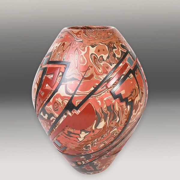 Salvador Baca: Spectacular Marbled Zen Mata Ortiz