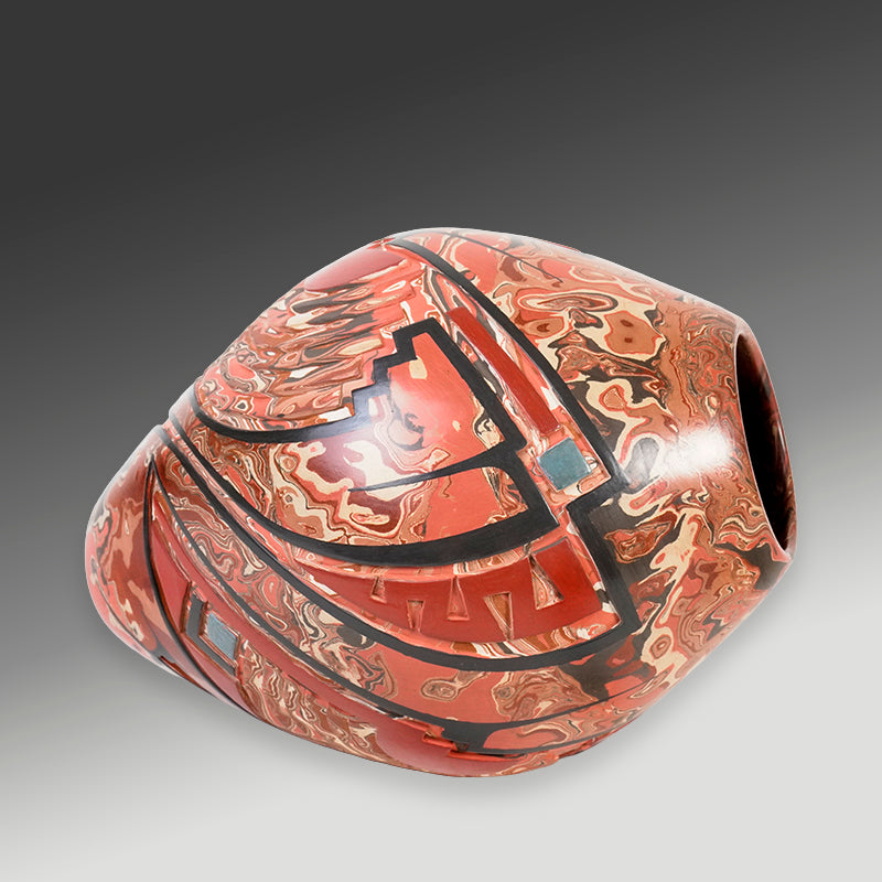 Salvador Baca: Spectacular Marbled Zen Mata Ortiz
