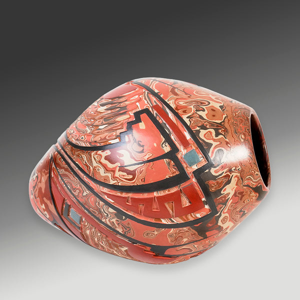 Salvador Baca: Spectacular Marbled Zen Mata Ortiz