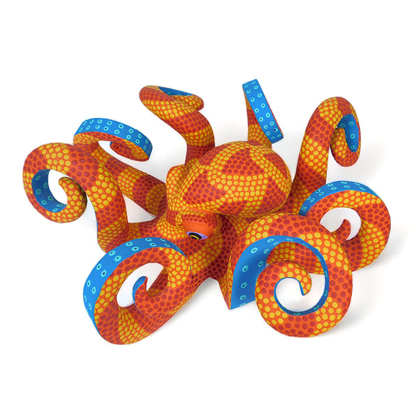 Saul Aragon: Octopus Woodcarving Art