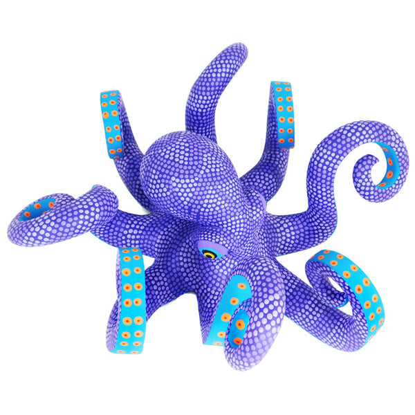 Saul Aragon: Lilac Octopus Woodcarving