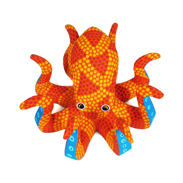 Saul Aragon: Sunburst Octopus Woodcarving