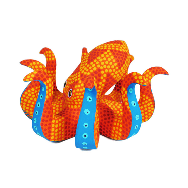 Saul Aragon: Sunburst Octopus Woodcarving