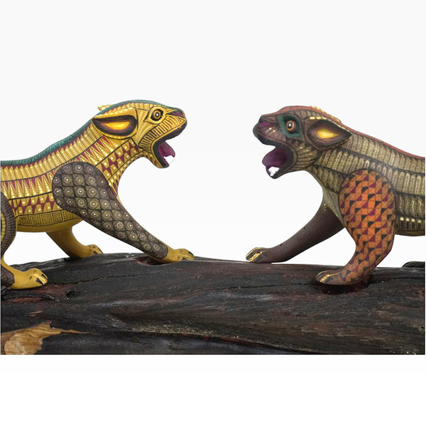 Soledad Cruz: Jaguars Encounter Woodcarving