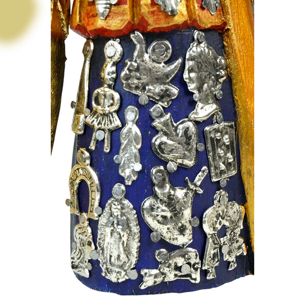Milagros: Saint Michael the Archangel Sculpture Woodcarved