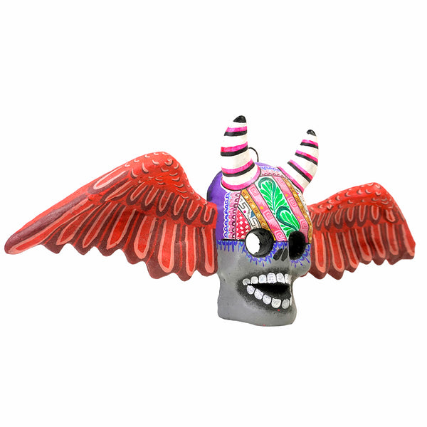 Saul Montesinos: Wall Hanging Winged Devil  Ceramic