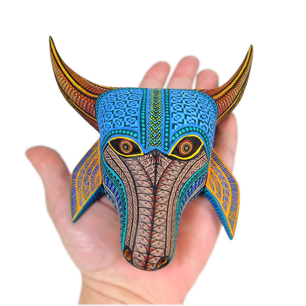 Miguel Xuana: Bull Mask Woodcarving