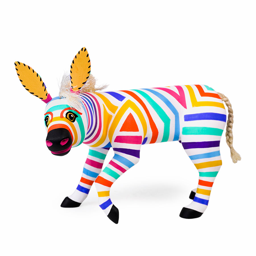 Luis Pablo: Colorful Zebra Alebrije