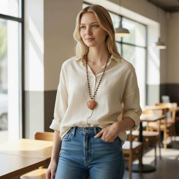 Javier Jimenez: Heart Necklace Oaxaca