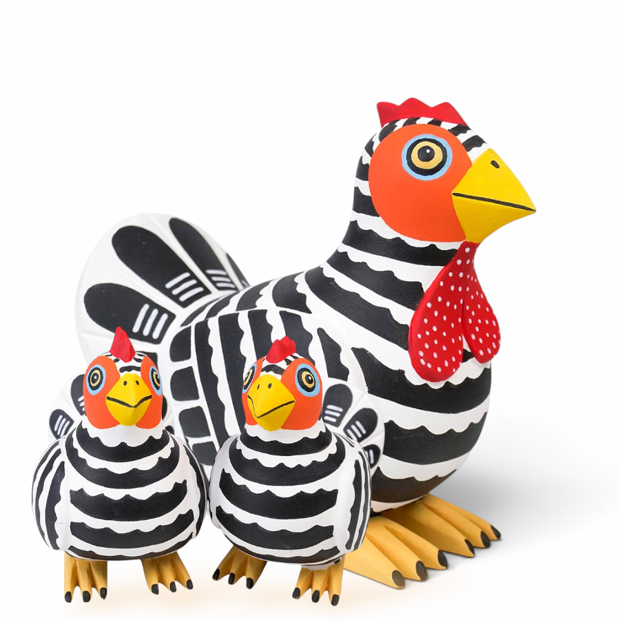 Luis Pablo: Plymouth Hen & Chicks Alebrije