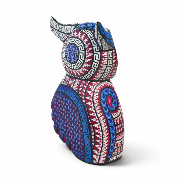 Miguel Xuana: Little Owl Alebrije Woodcarving