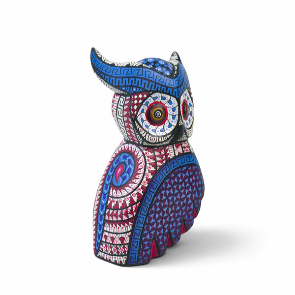 Miguel Xuana: Little Owl Alebrije Woodcarving