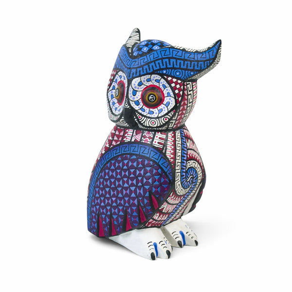 Miguel Xuana: Little Owl Alebrije Woodcarving