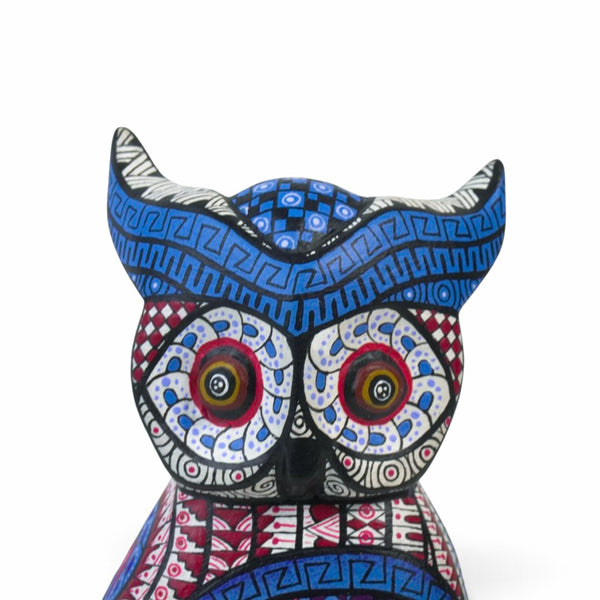 Miguel Xuana: Little Owl Alebrije Woodcarving