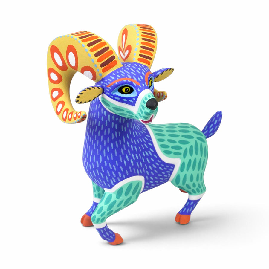 Luis Pablo: Ram Alebrije Woodcarving