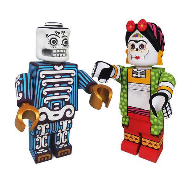 Oaxacan Woodcarving: : Lego Day of the Dead Robot