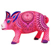 Luis Sosa: Mexican Rose Pig Woodcarving Alebrije