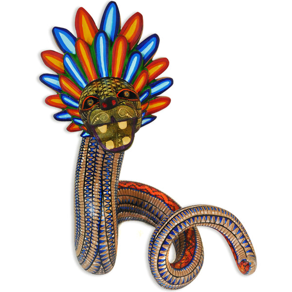 Ana Laura Salmeron: Quetzalcoatl Woodcarving