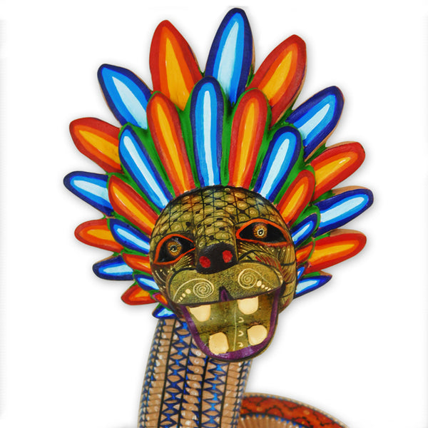 Ana Laura Salmeron: Quetzalcoatl Woodcarving