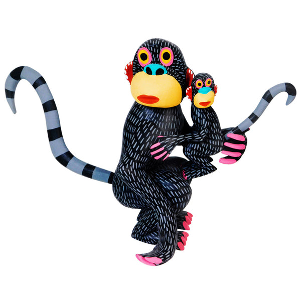 Armando Jîmnz: Monkey & Baby Woodcarving
