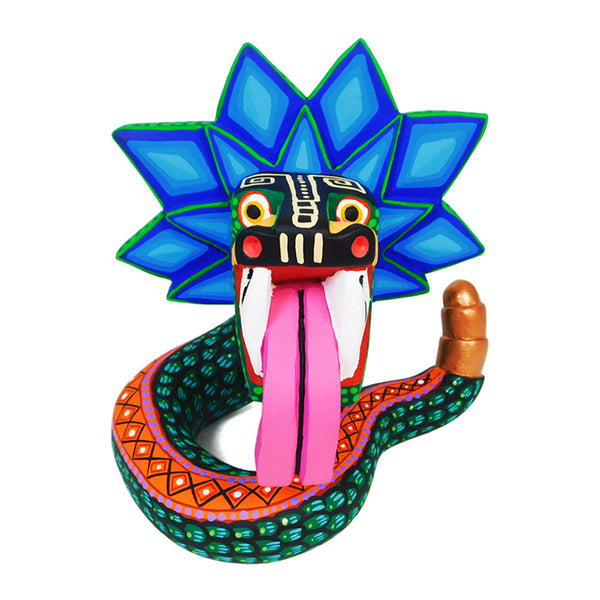 Armando Jimenez: Quetzalcoatl Woodcarving