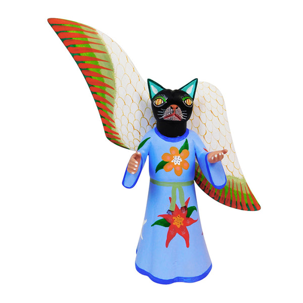 Avelino Perez: Angel Cat  Woodcarving