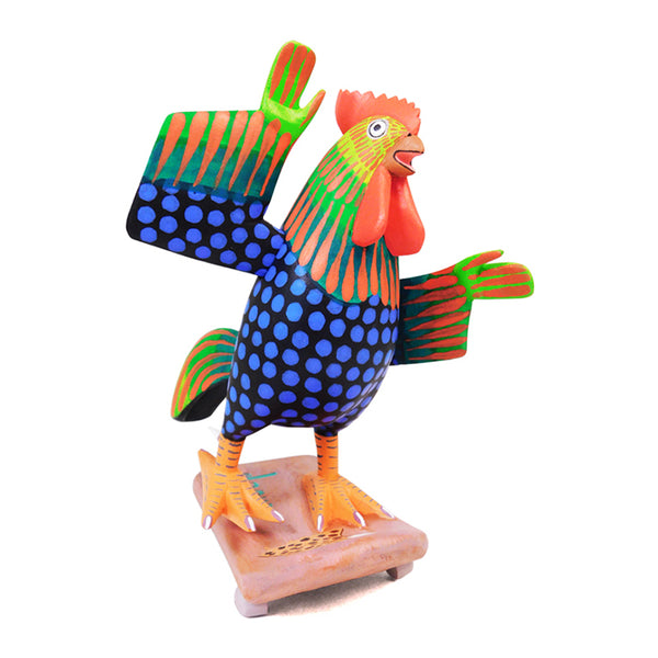 Avelino Perez: Skater Rooster  Woodcarving