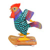 Avelino Perez: Rooster Skater Woodcarving
