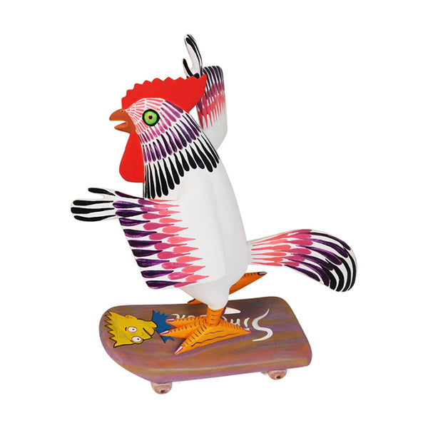 Avelino Perez: Rooster on Skateboard