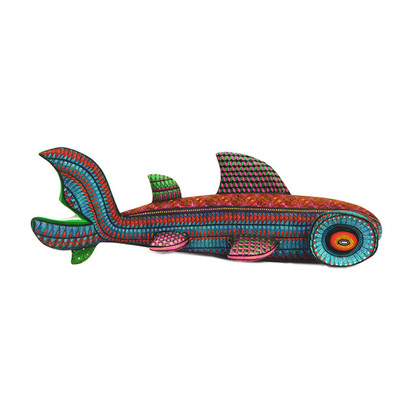 Casa Don Juan: Splendid Hammerhead Shark Woodcarving