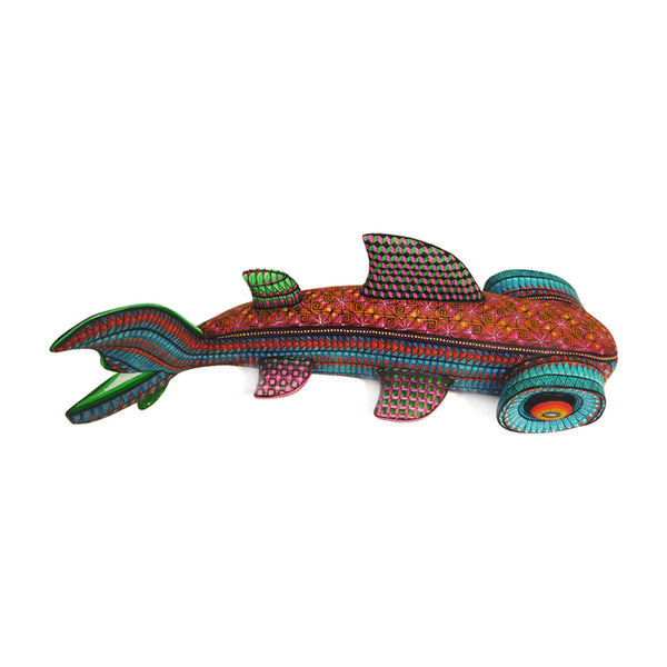 Casa Don Juan: Splendid Hammerhead Shark Woodcarving