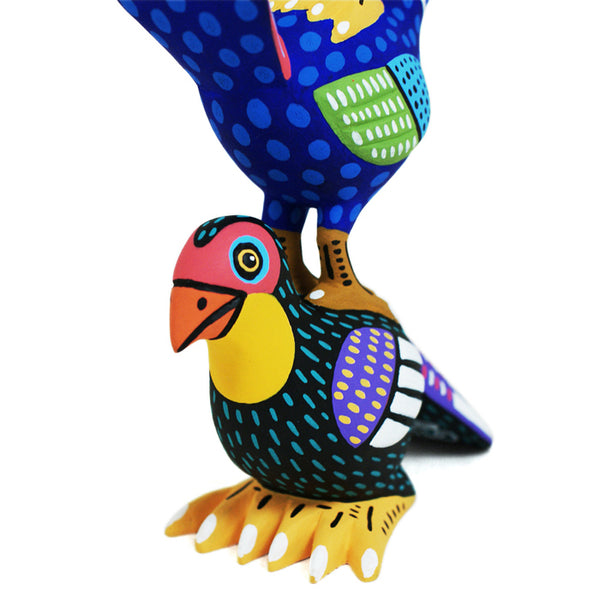 Oaxacan Woodcarving: Amazing One-Piece Birds Tower