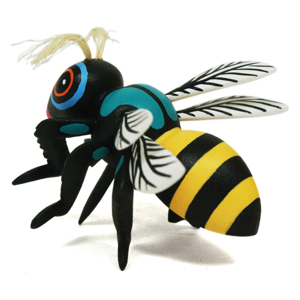 Oaxacan Woodcarving :  Bees on Beehive