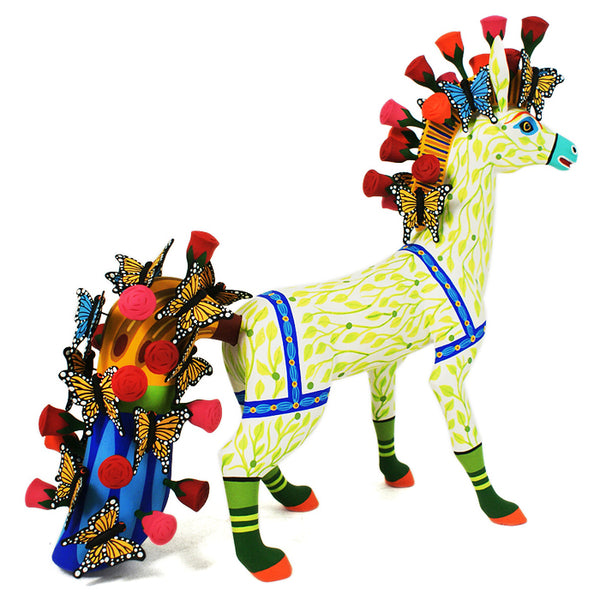 Oaxacan Woodcarving: Andalusian Horse