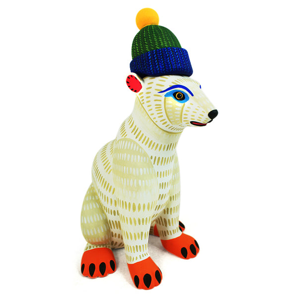 Luis Pablo: Polar Bear with Knitted Beanie