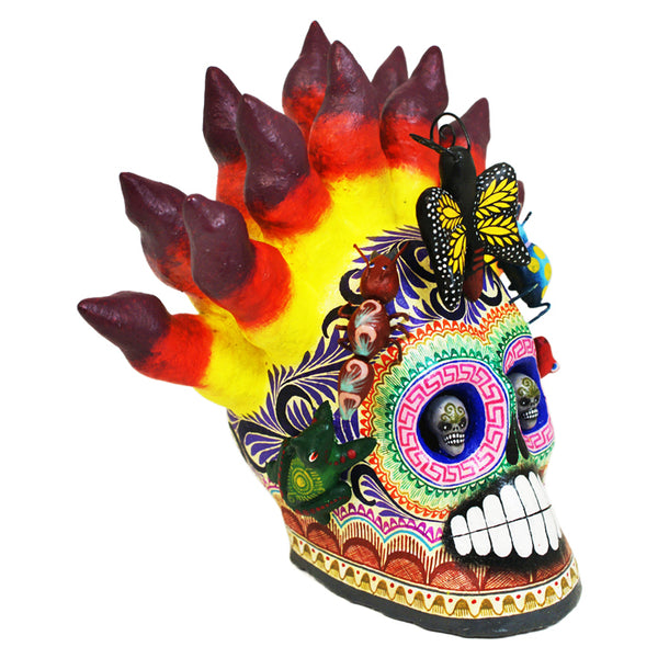Saul Montesinos: Fire Skull with Insects
