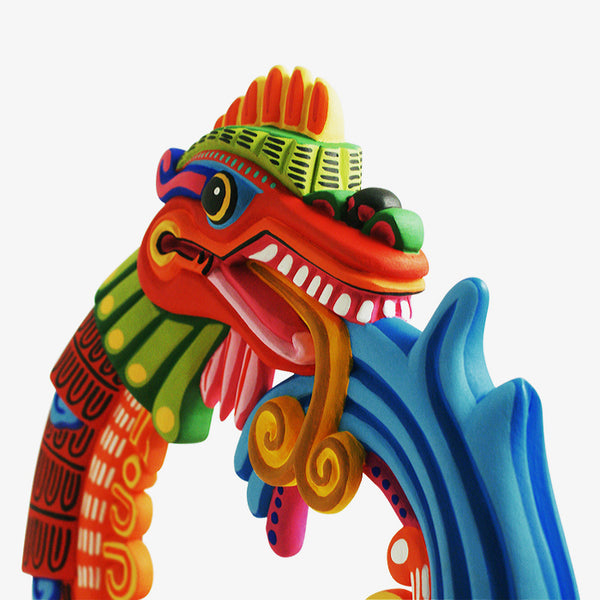 Oaxacan Woodcarving: Amazing Quetzalcoatl
